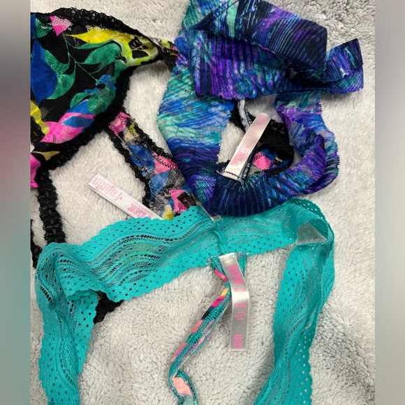 3 PINK Victorias Secret Thongs - Picture 4 of 8